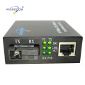 fiber media converter 10/100M adaptive,single mode simplex fiber 20km